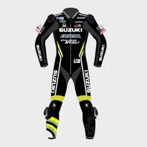 Andrea Iannone Suzuki MotoGP Black Leather Suit 2018