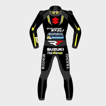 Andrea Iannone Suzuki MotoGP Black Leather Suit 2018 – Race-Ready Protection - Image 2