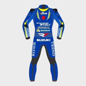Alex Rins Suzuki MotoGP 2018 Leather Suit – Official Race-Grade Protection - Image 2