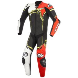 Alpinestars GP Plus V2 Race Suit –  Black/White/Fluo Red/Fluo Yellow