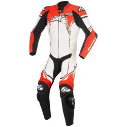 Alpinestars GP Plus V2 Race Suit – White/Black/Fluo Red