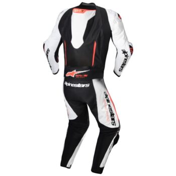 Alpinestars GP-R7 Race Suit – White/Black/Red Fluo - Image 2