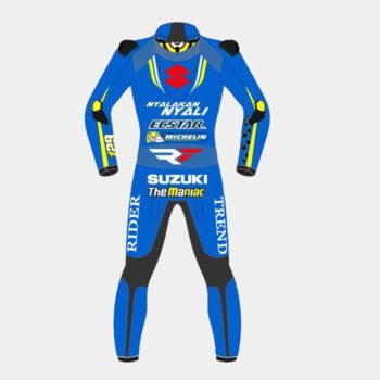 Andrea Iannone Suzuki MotoGP 2018 Leather Suit Blue – Authentic Racing Protection - Image 2