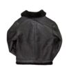 All Black B-3 Hooded Sheepskin Bomber Jacket Z203615B – Luxurious Warmth & Style - Image 5