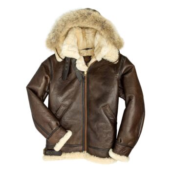 The Dakota Hooded B3 Coat Z21X015 – Stylish Warmth with Classic Bomber Design - Image 3