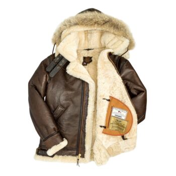 The Dakota Hooded B3 Coat Z21X015 – Stylish Warmth with Classic Bomber Design - Image 2