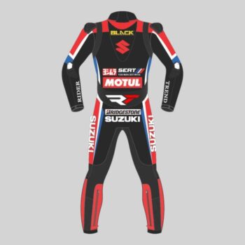 Gregg Black Suzuki Racing Leather Suit 2021 – Professional MotoGP Race Gear - Image 2