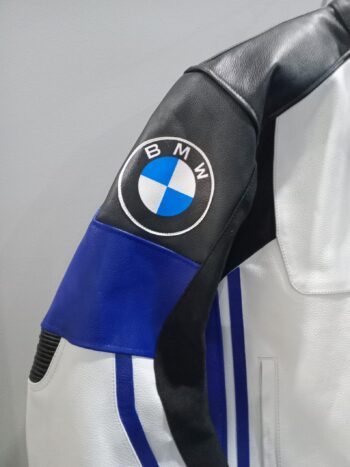Custom-Made BMW Motorbike Racing Jacket – Personalized Leather Biker Jacket - Image 3
