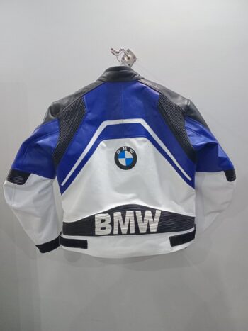 Custom-Made BMW Motorbike Racing Jacket – Personalized Leather Biker Jacket - Image 2