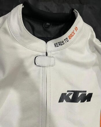 Handmade KTM Biker Racing Leather Jacket – Custom Motorcycle Gear - Image 5