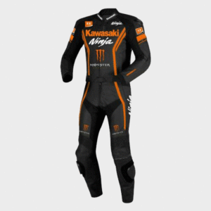 Kawasaki Ninja Black Leather Suit