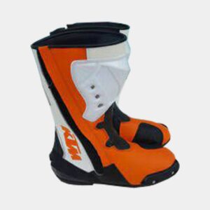 KTM Motorcycle Leather Boot – Durable Protection & Rugged Style