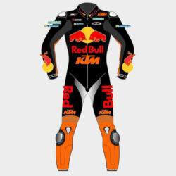 Miguel Oliveira KTM Red Bull 2018 Leather Racing Suit – CE Armor, Aerodynamic Design & Custom Fit
