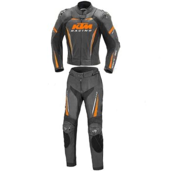 Jack Miller KTM Winter Test 2022 Leather Racing Suit – CE Armor, Aerodynamic Design & Custom Fit