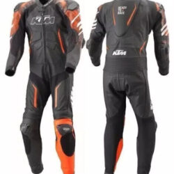 Jack Miller KTM Winter Test 2022 Leather Racing Suit – CE Armor, Aerodynamic Design & Custom Fit