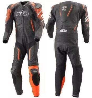 Jack Miller KTM Winter Test 2022 Leather Racing Suit – CE Armor, Aerodynamic Design & Custom Fit