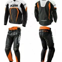KTM MotoGP Leather Racing Suit – CE Armor, Aerodynamic Design & Custom Fit