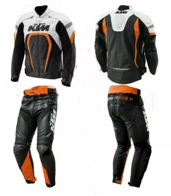 KTM MotoGP Leather Racing Suit – CE Armor, Aerodynamic Design & Custom Fit