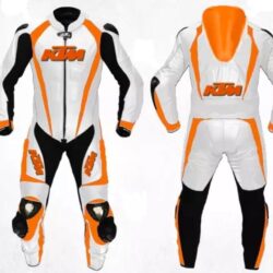 Jack Miller KTM Winter Test 2022 Leather Racing Suit – CE Armor, Aerodynamic Design & Custom Fit