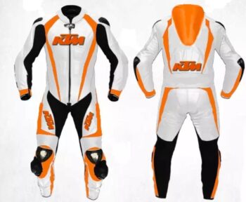 Jack Miller KTM Winter Test 2022 Leather Racing Suit – CE Armor, Aerodynamic Design & Custom Fit