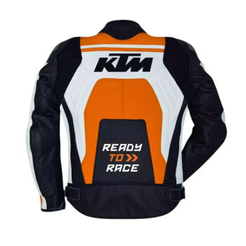 KTM Motorcycle Motorbike Leather Racing Jacket - Image 2
