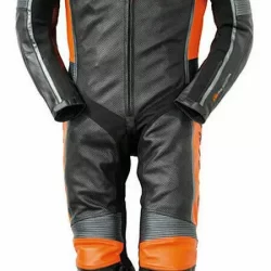 Jack Miller KTM Winter Test 2022 Leather Racing Suit – CE Armor, Aerodynamic Design & Custom Fit