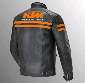 Vintage Racing Leather Jacket – Classic Motorsport Style - Image 2