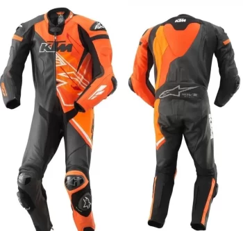 Jack Miller KTM Winter Test 2022 Leather Racing Suit – CE Armor, Aerodynamic Design & Custom Fit