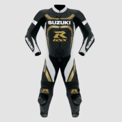 Suzuki MotoGP Racing Leather Suit – Professional-Grade Race Protection