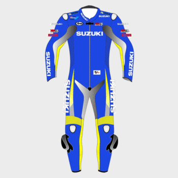 Suzuki Motorbike Leather Biker Suit – Durable & Stylish Riding Gear