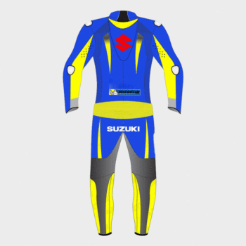 Suzuki Motorbike Leather Biker Suit – Durable & Stylish Riding Gear - Image 2
