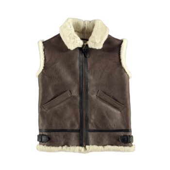 The Cockpit B-3 Vest Z3991 – Classic Sheepskin Vest with Timeless Style - Image 4