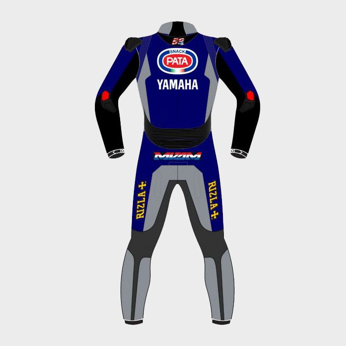 Michael van der Mark Yamaha WSBK 2020 Leather Suit - Image 2