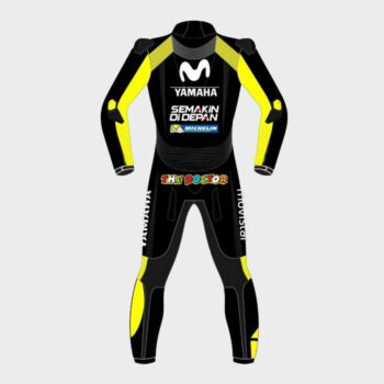 Valentino Rossi Movistar Yamaha 2018 Suit in Black - Image 2
