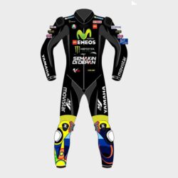 Yamaha Valentino Rossi 2017 Model Black Leather Suit