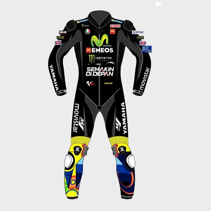 Valentino Rossi Black Leather Suit