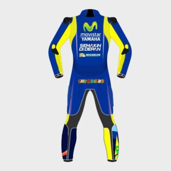 Yamaha Valentino Rossi 2017 Model Leather Suit (Blue) - Image 2