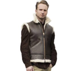 The Cockpit B-3 Vest Z3991 – Classic Sheepskin Vest with Timeless Style