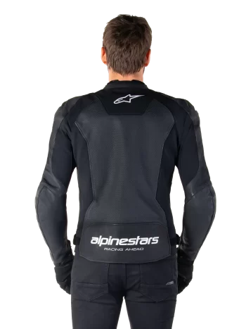 Alpinestars Faster V3 Airflow Leather Jacket – Black/White Premium Motorcycle Gear - Image 8