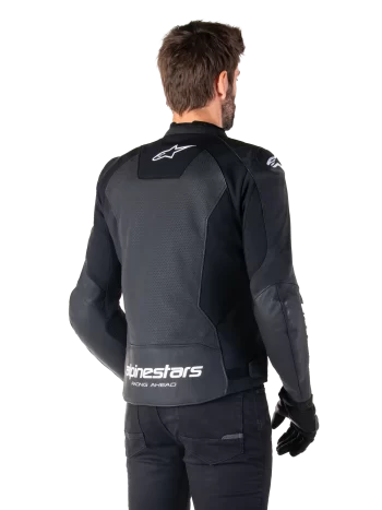 Alpinestars Faster V3 Airflow Leather Jacket – Black/White Premium Motorcycle Gear - Image 7