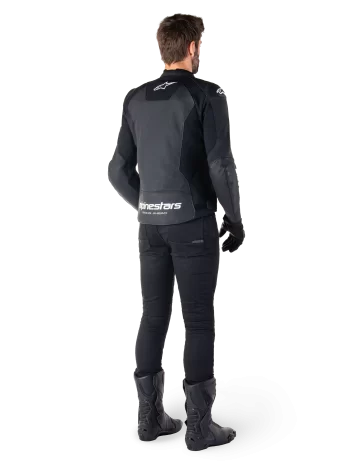 Alpinestars Faster V3 Airflow Leather Jacket – Black/White Premium Motorcycle Gear - Image 4