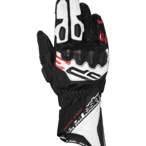 SP-3 Gloves | White and Black Premium Motorcycle Gloves for Ultimate Protection
