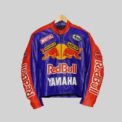 red bull leather biker jacket