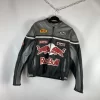 Vintage Red Bull Leather Jacket Streetwear - Iconic 90s Racing Style with Modern Edge