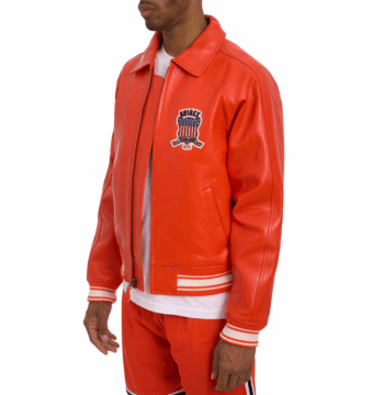 Avirex Icon Leather Bomber Jacket – Premium French Lambskin, Military-Inspired Design - Image 5