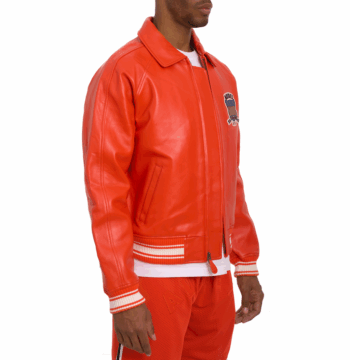 Avirex Icon Leather Bomber Jacket – Premium French Lambskin, Military-Inspired Design - Image 6