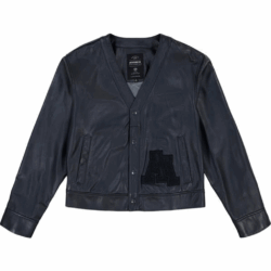 Avirex Leather Cardigan – Stylish Comfort & Premium Leather Quality