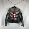 Vintage Red Bull Leather Jacket Streetwear - Iconic 90s Racing Style with Modern Edge - Image 6