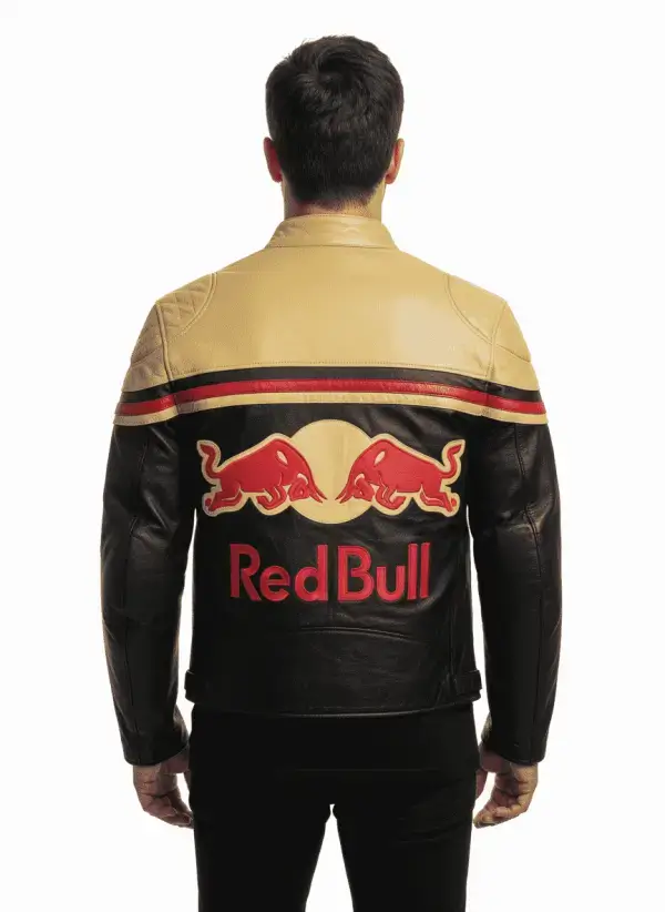 Red Bull F1 Leather Racing Jacket - Narson Leather