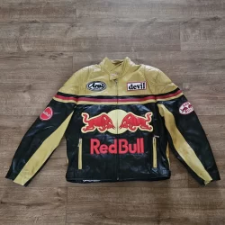 Red Bull Alpinestars Leather Motorcycle Jacket